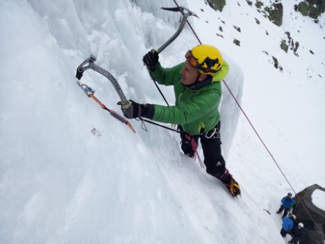 escalada en hielo